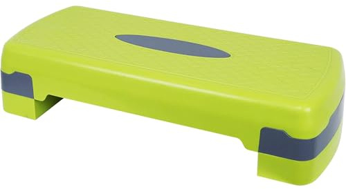 Fitvids Verstellbarer Aerobic-Stepper-Step-Plattform-Trainer, 68 cm, Zitrone/Grau