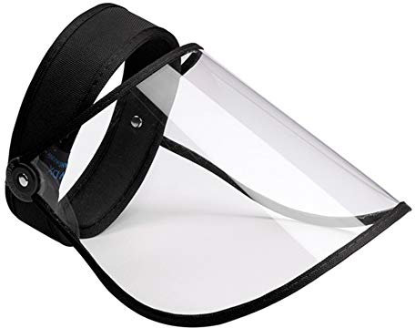 Face Shield Face Visor Splash Face Cover Plastic Face Shield Face Protection Visor Lightweight Face Visor Protective Face Shield black