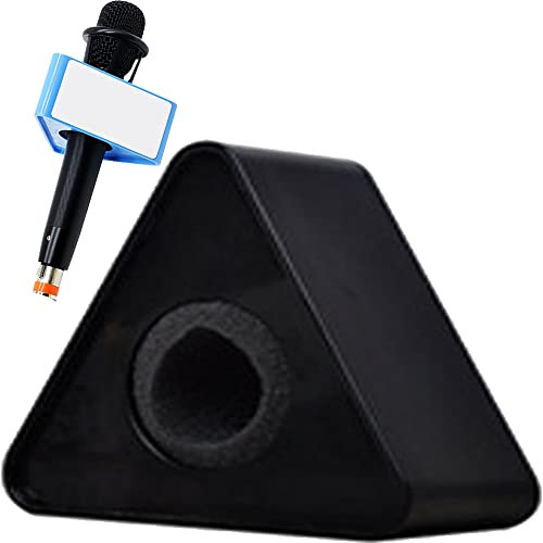 Qiqule Custom Triangle Logo Interview & Karaoke Microphone - Black