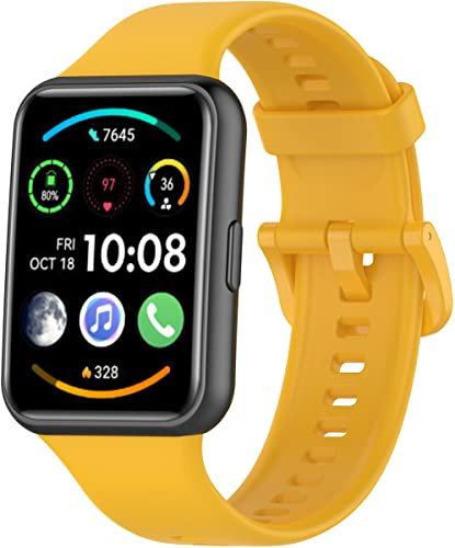 BBZ Correas compatibles con Huawei Watch Fit 2 Correa, de Silicona Suave Deportiva clásica de Repuesto para Huawei Watch Fit 2 Smartwatch