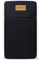 Kuratist Handy-Tasche 'AHOI' - Universell kompatibel (z.B. iPhone 16/15/14/13 Plus/Pro Max) - Handgefertigt aus Baumwoll-Canvas - Mit Schutzklappe - Black