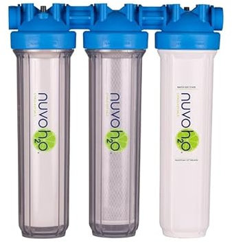 The Manor Trio Whole Home Water Softener and Heavy Metal Filtration System with Sediment Filter, Iron Filter and Softener Cartridge