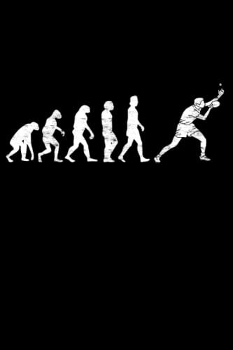 Table tennis: Table tennis player evolution |Notebook DIN A5 6x9 inch |planner diary notebook |120 pages |Dotted grease book