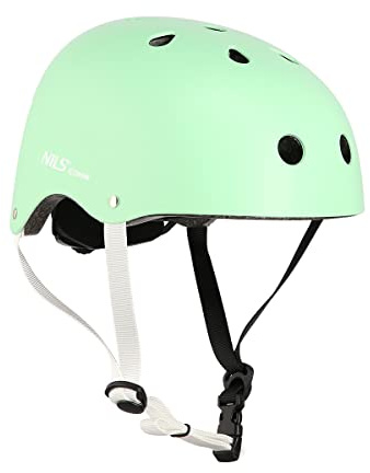 NILS EXTREME MTW001 Helm Mintgrün Größe L (58–61 cm) | Skatehelm für Inliner, Roller & Skateboard | Out-Mold-Technologie | Leicht & verstellbar