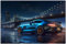 PRINTONIA Leinwand-bild 120x80cm Mercedes AMG GT GTR Abstrakt Art Bilder Dekoration Wandbild Kunstdruck Sportwagen Automobil Deko
