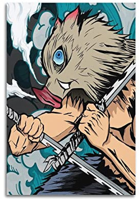 Demon Slayer Anime Role Hashibira Inosuke Poster Dekorative Malerei Leinwand Wandkunst Wohnzimmer Poster Schlafzimmer Malerei 08x12inch(20x30cm)