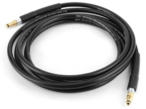 Tuyau de Nettoyage D'eau, Durable et Résistant à L'abrasion, Nettoyeur Haute Pression K2-K5, Bouton Verrouillage Facile, 6M pour Jardin, Ménage, Professionnels