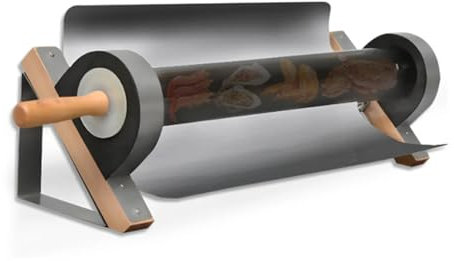 Fornelli da campeggio portatili Griglia for barbecue portatile ad energia solare esterna, forno da campeggio a tubo singolo Fornelli senza carburante, utensili da cucina for barbecue Aspirapolvere da