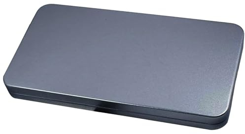 FOLODA Caja de metal transparente para guardar dinero, práctica herramienta de organización de billetes, organizador seguro de monedas, caja de almacenamiento de dinero