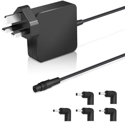 Universal 65W Laptop Charger for ASUS,Power Aadapter with 5 Tips for ASUS VivoBook S13/S14/S15/S17,ZenBook,Lenovo IdeaPad,Lenovo Chromebook and Includ Computer Laptop Power Supply Cord