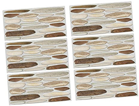 KONTONTY 6blätter Decorative Stickers Für Wände Ölresistente Hochtemperaturbeständige Wandaufkleber Für Küche Und Badezimmer Einfache Anwendung Rückstandslos Entfernbar Langlebig
