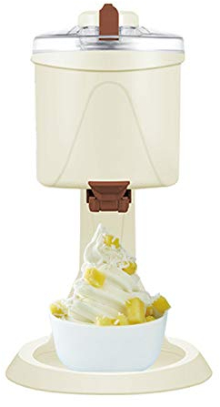 Machine à crème glacée aux fruits surgelés, machine à cônes portable détachable de 20 W, distributeur de crème glacée 1000 ml, pour cornets, coupes glacées, bananes fendues, tasses à neige, boules