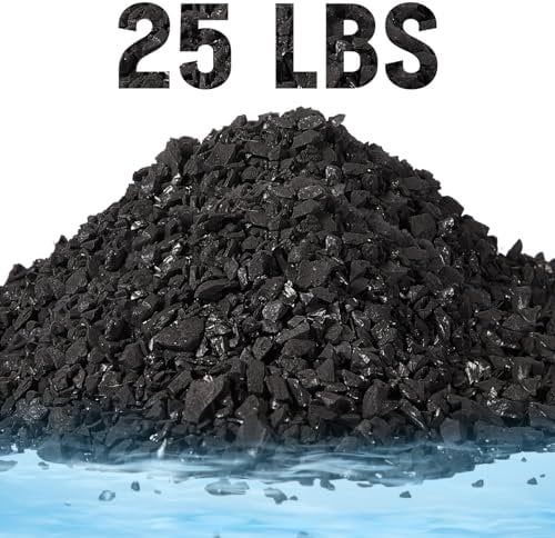 Timgle 25 Lbs Activated Charcoal Bulk Coconut Granular Carbon 10-18 Mesh