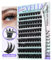 BEYELIAN Self Adhesive Eyelashes Clusters 120Pcs, D Curl 10-16mm Press On Lashes with Tweezer, Wispy Self Stick Eyelashes No Glue Needed DIY Lash Clusters Kits