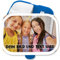 Brotdose Kinder Campus für Mepal - Brotbox Dein Bild und Text I Custom Text und Foto Lunchbox selbst gestalten - 750 ml - Blau - personalisierte bedrucken selber vesperbox personalisierte+brotdose