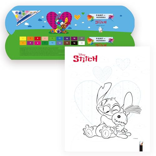 Editorial GEU Paint by Numbers Disney Stitch | Paint Your Own Sets for Kids | Stitch Toys | Paint by Numbers Kits | Lilo and Stitch Gifts