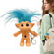 Schlüsselanhänger Trollpuppe – niedlicher Schlüsselanhänger, Troll-Puppe | Indian Ugly Doll Vinyl Troll Doll 80er Jahre Nostalgische Puppe 10 cm langes Haar magisches Haarspielzeug, Schlüsselanhänger,