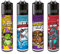 Clipper Feuerzeuge, Set mit 4 Stück, außergewöhnliche Motive (Mix Slogan #10)