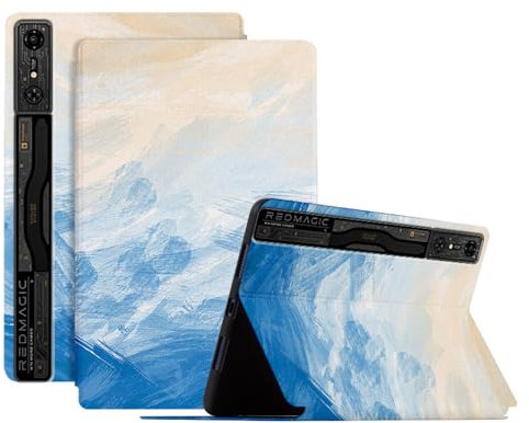 Schutzhülle für nubia Red Magic Gaming Pad Pro 27,7 cm (11 Zoll) Multi-Winkel-Sichtständer, Tablet-Hülle aus TPU + PU-Leder mit Ständer [Ölgemälde-Serie] - 01