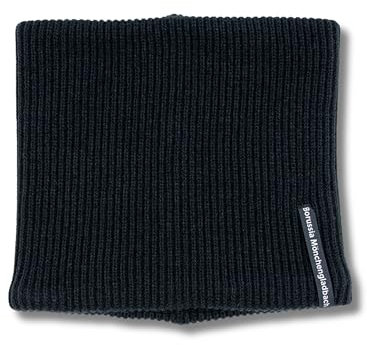 Borussia Mönchengladbach Loopschal | Offizieller Fanartikel Fohlenshop | Schwarzer gestrickter Schal für Gladbach Fans