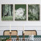 3er Poster Set Grün, Natur Frühling Nordic Moderne Premium Leinwand Bild Poster & Kunstdrucke, Frisches Grün Wald Pflanze Elch Blume Ohne Rahmen Aesthetic Wandbilder (#01, 30x40 cm, Ungerahmt)