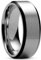 Lucleon by Trendhim Ring Herren | Aesop Keith Ring aus gebürstetem Titan | Dänisches Design | Leichter & langlebiger Männerschmuck für Alltag & Anlass | Silberfarben mit Schwarzen Linien