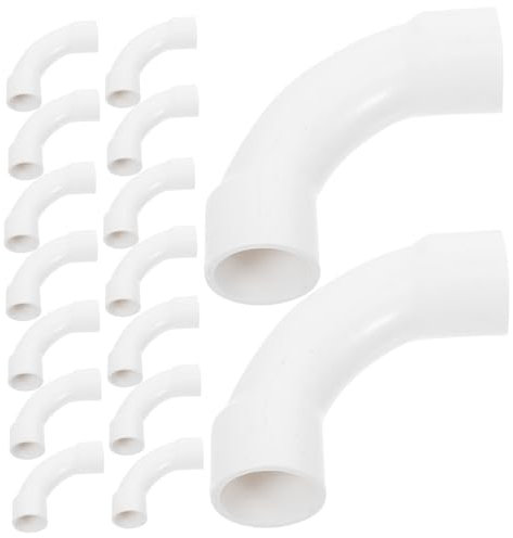 Gadpiparty 25stücke Pvc-rohrverschraubung Kniestück Winkelstück Für Sichere Rohrverbindungen Sanitärsysteme Anwendbar Drahtrohre