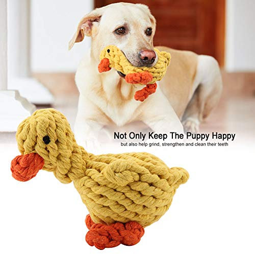 ZJchao Yellow Duck Dog Toy, Rope Toys for Aggressive Chewers, Cotton Chew for Large Breed Puppies, Teething Treats for Small Medium Large Dogs