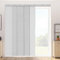 VEVOR Store à Panneaux sur Rail Extensible 116-218 cm de Largeur, Panneau Japonais Vertical Ajustable jusqu'à 243 cm de Hauteur, pour Portes Coulissantes, Séparation de Pièce, Fenêtres, Gris