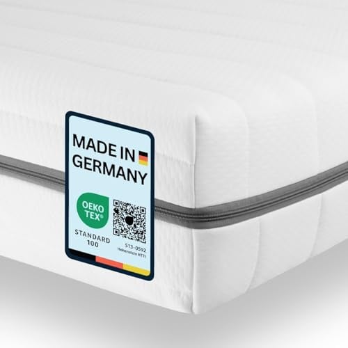 Sleepneo Matratze 100x220 - Höhe 15cm, Duo Härtegrad H3-7-Zonen Kaltschaummatratze - Bequem, hygienisch, atmungsaktiv