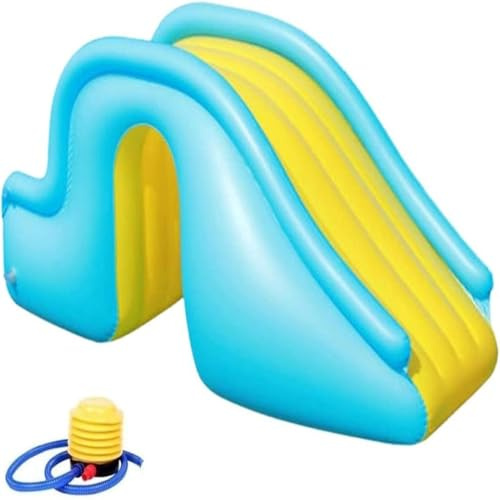 Inflatable Water Slide for Pools, Water-Fillable Play Toy with Stable and Secure Design, Fun Outdoor Water Activity for Kids