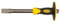 Topex Flachmeißel mit Handschutz - Handmeißel mit ergonomischer Handgriff - Handlicher, starker Meißel mit Schutz - Größen: Meißelkörpers: 19 mm - Länge: 300 mm - Meißelklinge: 25 mm