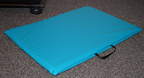 Hundebettenmanufaktur Hundematte Hundematratze Matte Kunstleder Schaumstoff 3 cm (90 cm X 60 cm, türkis)