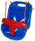 OTITU Kunststoffschaukel Kinderschaukel für Garten, Spielplatz - Schaukel für Babys und Kleinkinder - Kinderschaukel für Outdoor & Indoor - Baby Schaukel Gartenschaukel Schaukelsitz Blau-Rot
