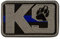Cobra Tactical Solutions K9 Thin Blue Line Polizei Hund Military Besticktes Patch mit Klettverschluss für Airsoft Cosplay Paintball für Taktische Kleidung Rucksack