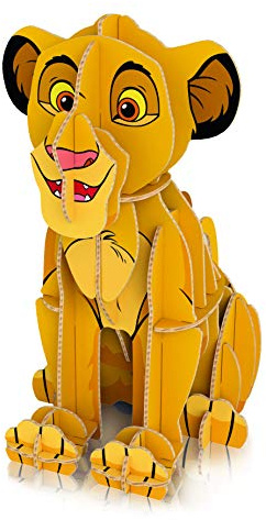 Clementoni 20158 König der Löwen 104 + 3D Modell – Puzzle 104 Teile & 3D Puzzle ab 6 Jahren, farbenfrohes Kinderpuzzle mit 3D Figur, Geschicklichkeitsspiel für Kinder