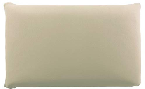 Edda Lux Bezug passend für SIEBENSCHLÄFER Kissen, 72 x 42 cm und für MaxxGoods Nackenstützkissen, 70 x 42 cm, Jersey Kissenbezug mit Reißverschluss, aus 100 % Baumwolle, in Cappuccino