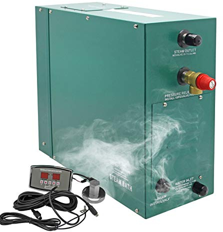 Hanchen 10.5KW Generador de Vapor para Sauna/Baño Turco/Ducha 12-15m³ Trifásico Temperatura y Tiempo Ajustable 35-55℃ 380V CE