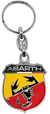 Abarth 21762 Offizieller Schlüsselanhänger Logo, Metallschild