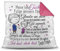 Kissen mit Spruch inkl. Füllung für Kinder - von Papa für die Tochter Tochter/Mädchen Geschenk/Geschenk-Idee Kindertag Geburtstag - Farbkissen Rückseite Pink