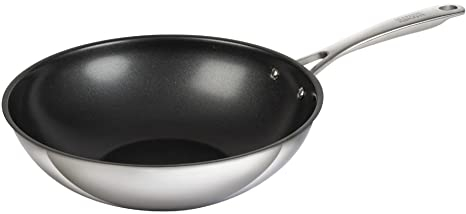 KUHN RIKON Allround Wok beschichtet 24 cm, Edelstahl, für alle Herdarten inkl. Induktion