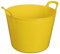 Small Flexi Tubs Garden Home Flexible Colour Rubber Storage Container Bucket Polyethylene Flex Tub- MADE IN U.K. (YELLOW)