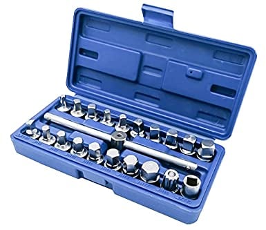YASTA Set 21pz chiavi a bussola attacco 3/8 per tappi scarico coppa olio