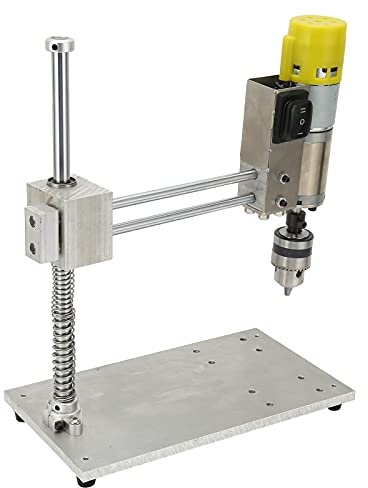 Roscadora eléctrica Taladro manual de sobremesa con velocidad ajustable Taladro M3-M6 Pinzas para machos 6000r / min B12 (1,5-10 mm) CA 110‑240V(ENCHUFE DE LA UE)