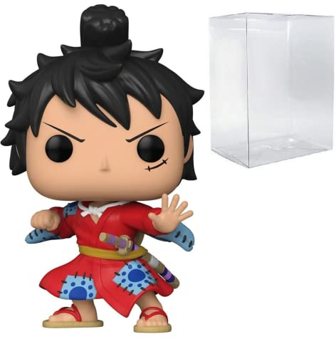 POP One Piece - Luffytaro Luffy in Kimono Funko Pop! Vinyl Figure (Bundled with Compatible Pop Box Protector Case), Multicolored, 3.75 inches