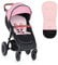 Petite&Mars Foamy memory foam liner * Sitzeinlage * Universal Sitzauflage für Kinderwagen, Buggy * Anti-Stoß * Baumwolle (Pink Rainbow)