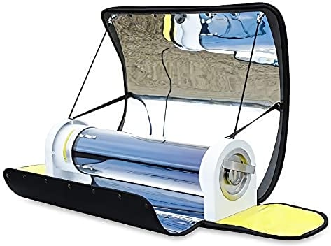 Four Solaire, Cuisinière Solaire Portable, 4.5L Grande Capacité Cuisinière Solaire Four Extérieur Camping Réchaud Avec Thermomètre Idéal Pour Le Camping Ou La Randonnée