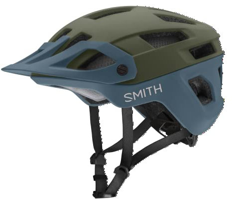 SMITH Engage MTB Fahrradhelm - Mountainbike-Helm für Erwachsene mit MIPS-Technologie + Koroyd-Abdeckung - Leichter Aufprallschutz für Damen & Herren - Verstellbares Visier - Moos/Stein Matt, Klein