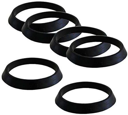 Qrity 6 Piezas Junta de Tapón de Obturación de Tubo de Desagüe de Fregadero de Cocina, Junta de Drenaje de 43mm, Anillo de Sellado de Drenaje, Arandela de Goma para Accesorios de 1 1/2