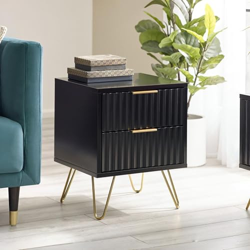 Julian Bowen Murano Lamp Table - Black Tables